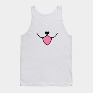 Cute kitten mouth Tank Top